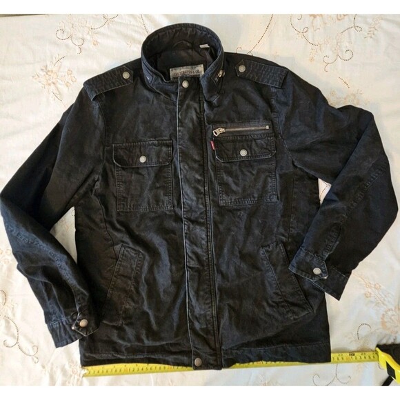 Levi’s Two Pocket Military Jacket, Men’s Sz Medium (MSRP $160) - Picture 3 of 10